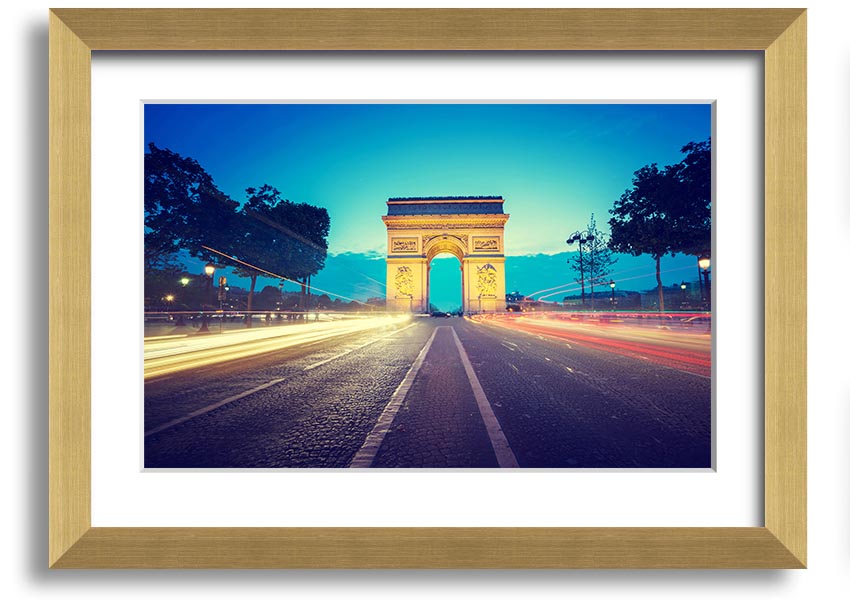 Arc De Triomphe 11 framed print showcasing the iconic monument in a stylish frame.