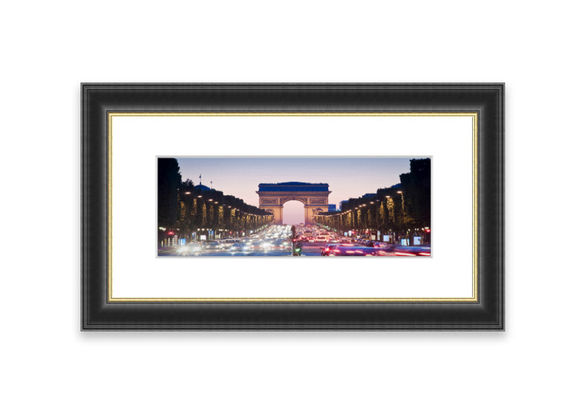 Arc De Triomphe 10 framed print showcasing vibrant colors and intricate details, available in multiple frame colors.