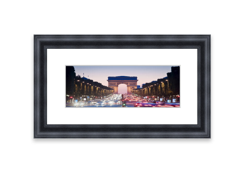 Arc De Triomphe 10 framed print showcasing vibrant colors and intricate details, available in multiple frame colors.