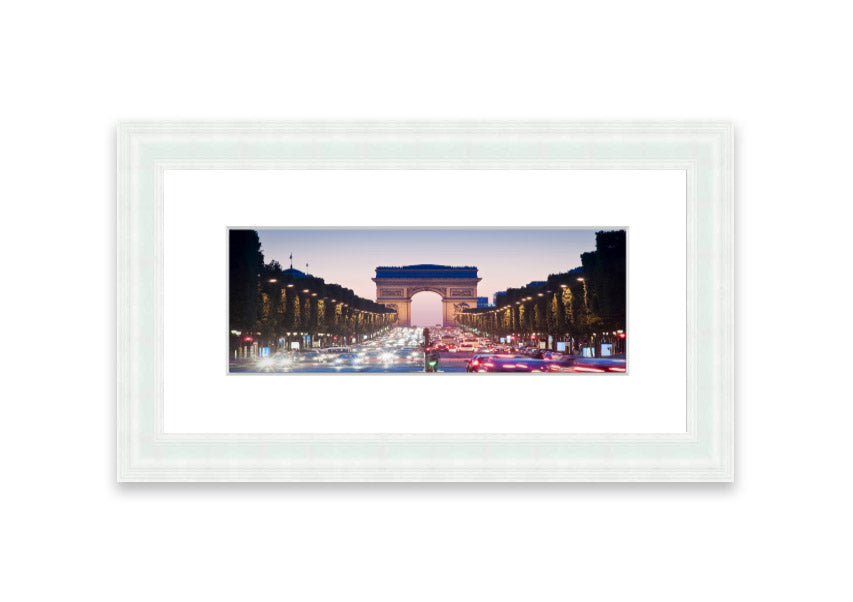 Arc De Triomphe 10 framed print showcasing vibrant colors and intricate details, available in multiple frame colors.