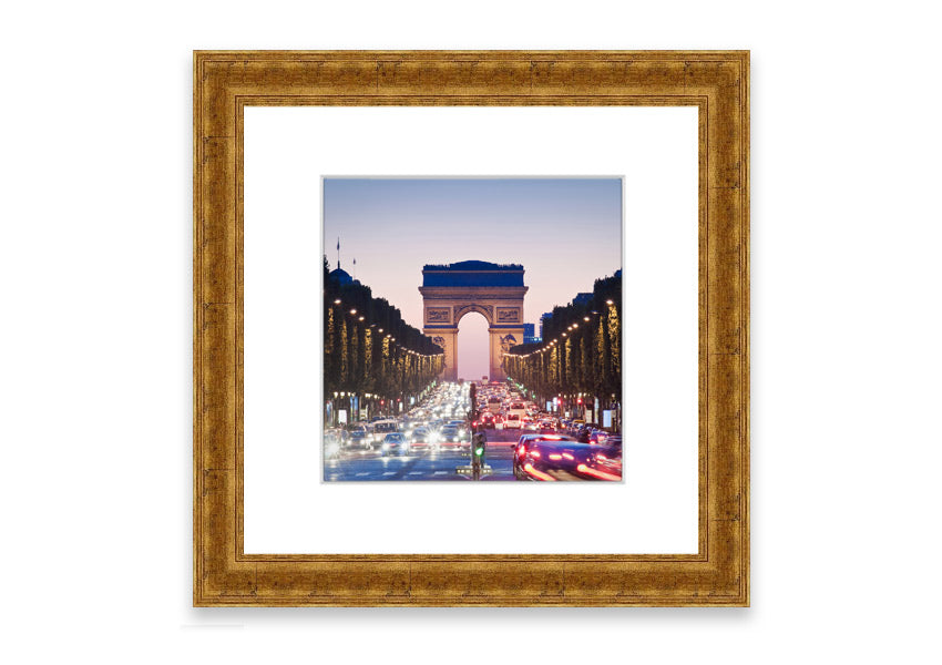 Arc De Triomphe 10 framed print showcasing vibrant colors and intricate details, available in multiple frame colors.