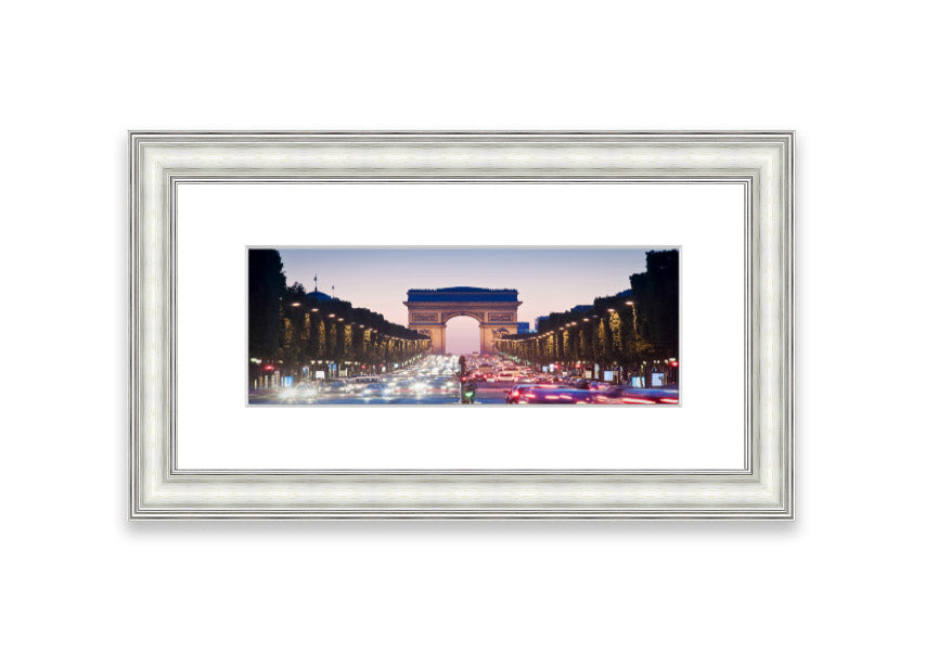 Arc De Triomphe 10 framed print showcasing vibrant colors and intricate details, available in multiple frame colors.