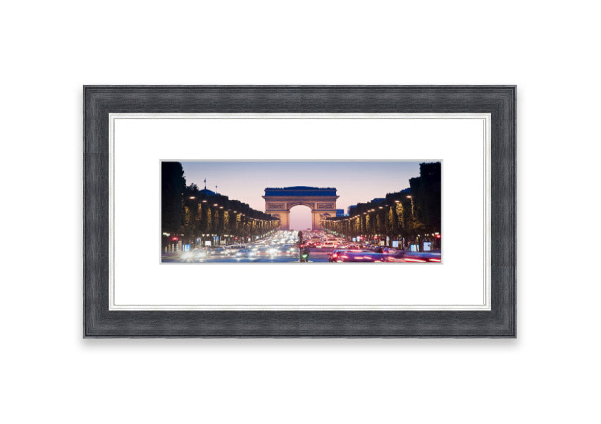 Arc De Triomphe 10 framed print showcasing vibrant colors and intricate details, available in multiple frame colors.