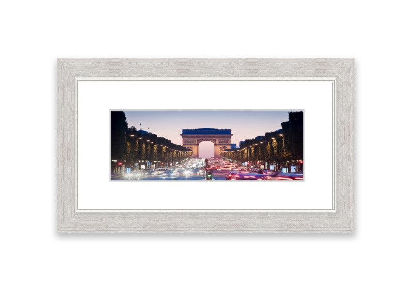 Arc De Triomphe 10 framed print showcasing vibrant colors and intricate details, available in multiple frame colors.