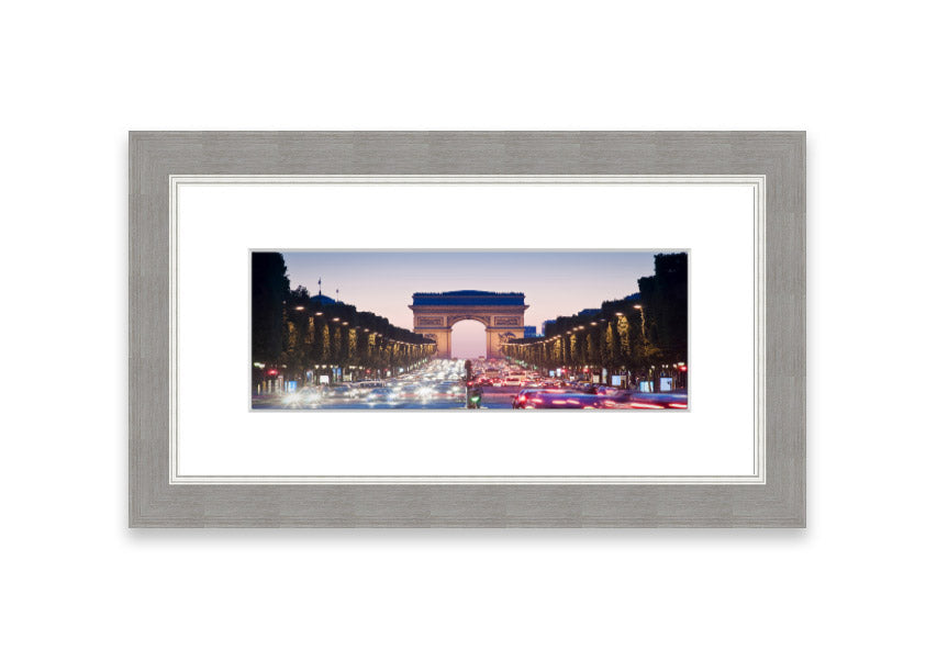 Arc De Triomphe 10 framed print showcasing vibrant colors and intricate details, available in multiple frame colors.