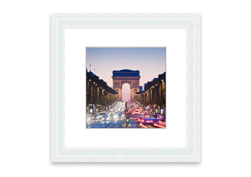 Arc De Triomphe 10 framed print showcasing vibrant colors and intricate details, available in multiple frame colors.