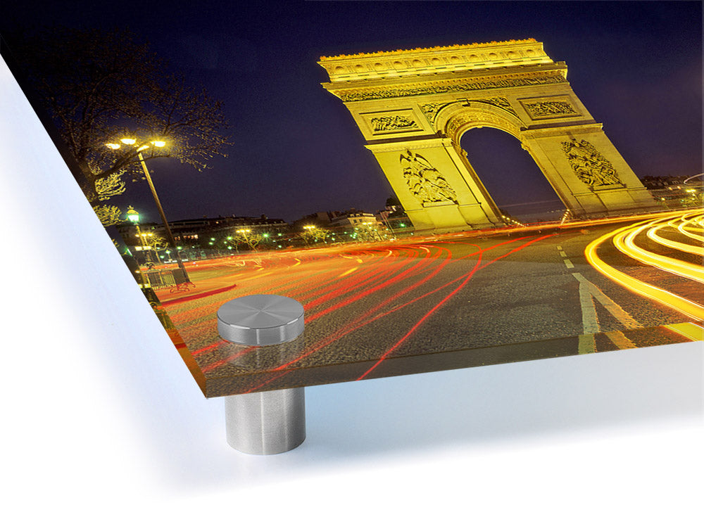 Arc De Triomphe 4 acrylic print on 5mm thick glass, showcasing vibrant colors and modern design.