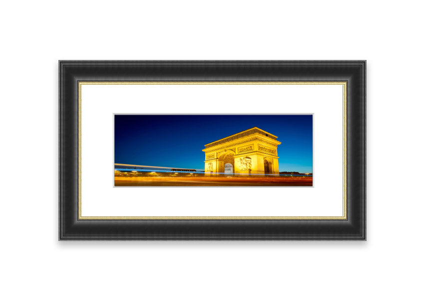 Arc De Triomphe 5 framed print showcasing the iconic monument, elegantly framed in a stylish color.