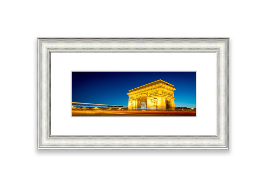 Arc De Triomphe 5 framed print showcasing the iconic monument, elegantly framed in a stylish color.