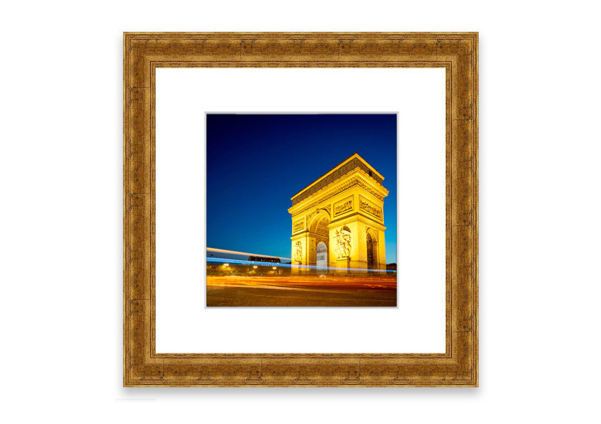 Arc De Triomphe 5 framed print showcasing the iconic monument, elegantly framed in a stylish color.