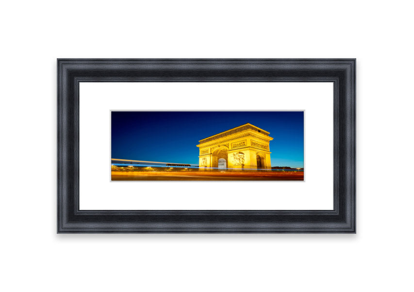 Arc De Triomphe 5 framed print showcasing the iconic monument, elegantly framed in a stylish color.