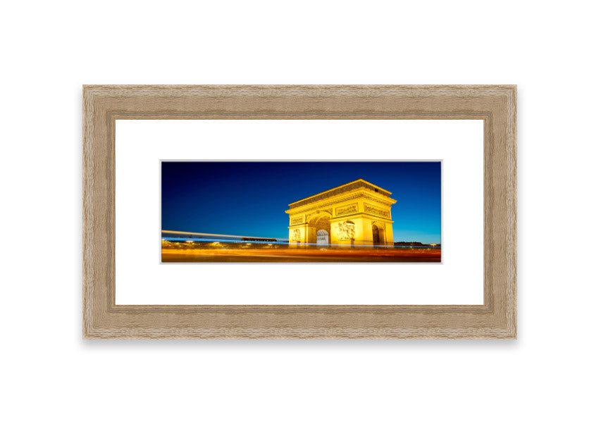 Arc De Triomphe 5 framed print showcasing the iconic monument, elegantly framed in a stylish color.