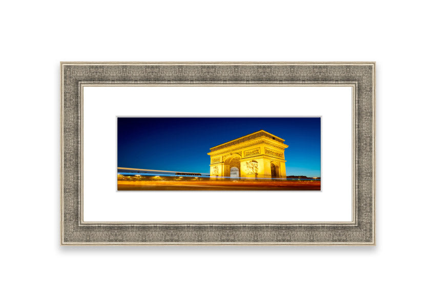 Arc De Triomphe 5 framed print showcasing the iconic monument, elegantly framed in a stylish color.