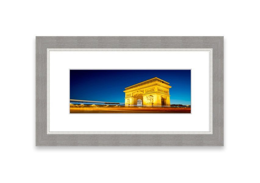 Arc De Triomphe 5 framed print showcasing the iconic monument, elegantly framed in a stylish color.