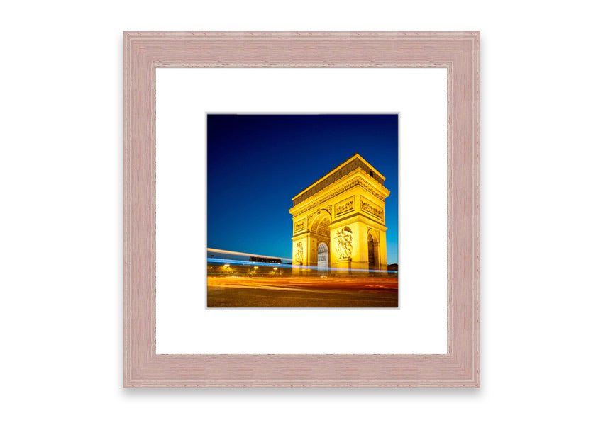 Arc De Triomphe 5 framed print showcasing the iconic monument, elegantly framed in a stylish color.