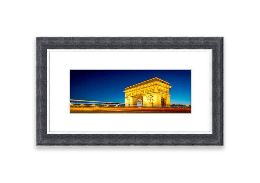 Arc De Triomphe 5 framed print showcasing the iconic monument, elegantly framed in a stylish color.