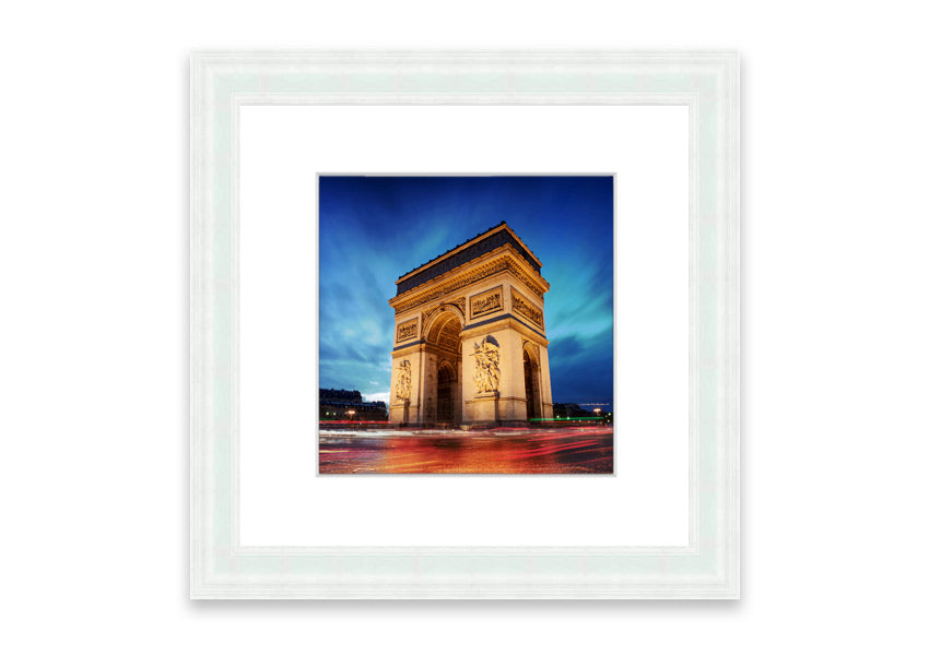 Arc De Triomphe 7 framed print in multiple frame colours, showcasing intricate details and vibrant colors.