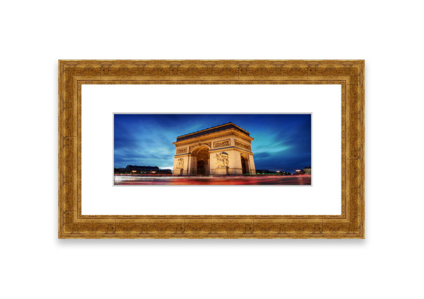 Arc De Triomphe 7 framed print in multiple frame colours, showcasing intricate details and vibrant colors.