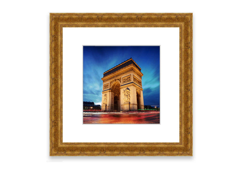 Arc De Triomphe 7 framed print in multiple frame colours, showcasing intricate details and vibrant colors.