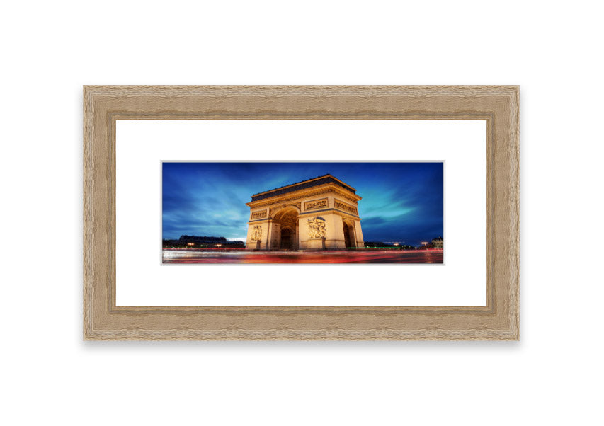 Arc De Triomphe 7 framed print in multiple frame colours, showcasing intricate details and vibrant colors.