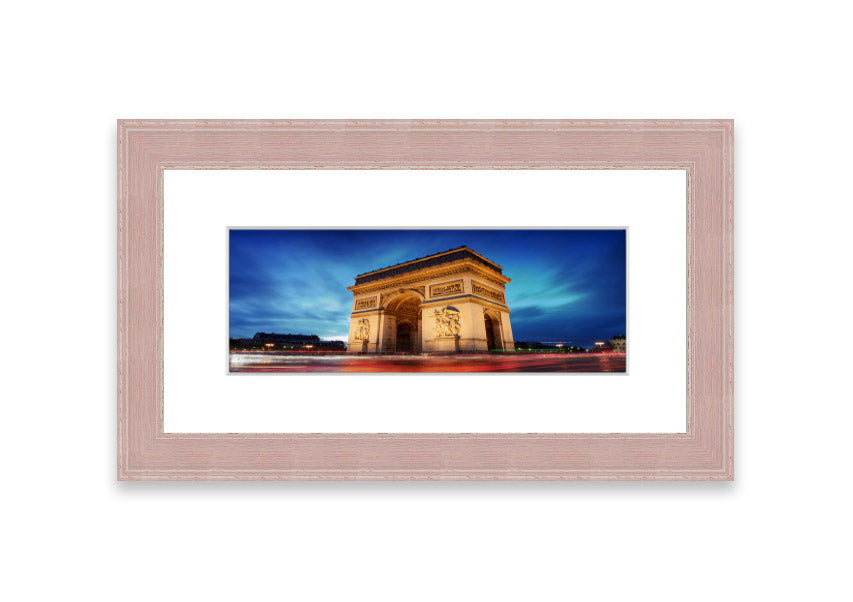 Arc De Triomphe 7 framed print in multiple frame colours, showcasing intricate details and vibrant colors.