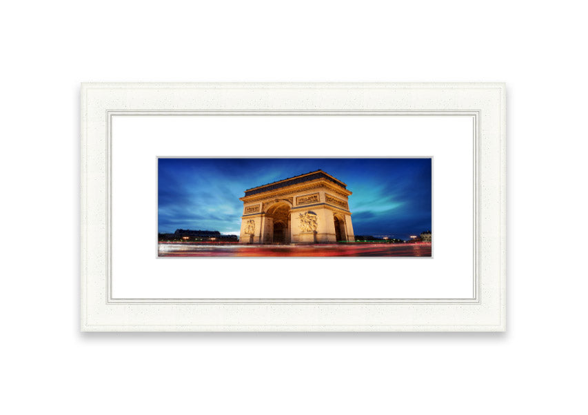 Arc De Triomphe 7 framed print in multiple frame colours, showcasing intricate details and vibrant colors.