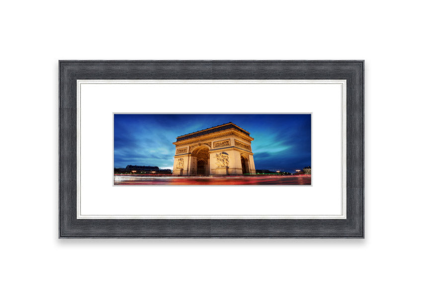 Arc De Triomphe 7 framed print in multiple frame colours, showcasing intricate details and vibrant colors.