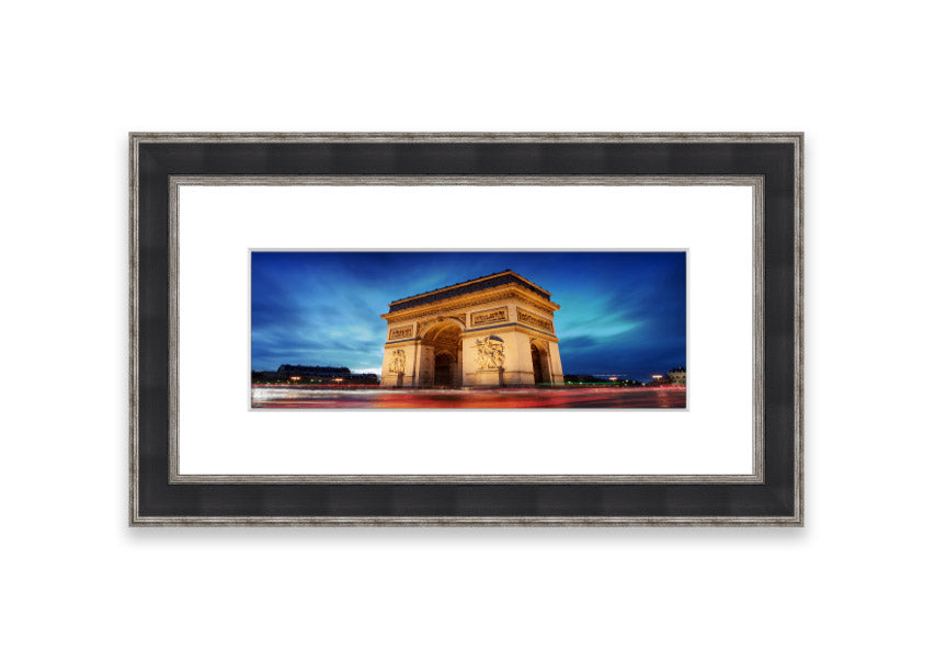 Arc De Triomphe 7 framed print in multiple frame colours, showcasing intricate details and vibrant colors.