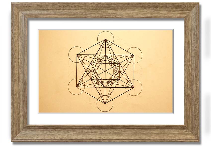 Architects Cube framed print showcasing a unique architectural design in a stylish frame, ready to hang.