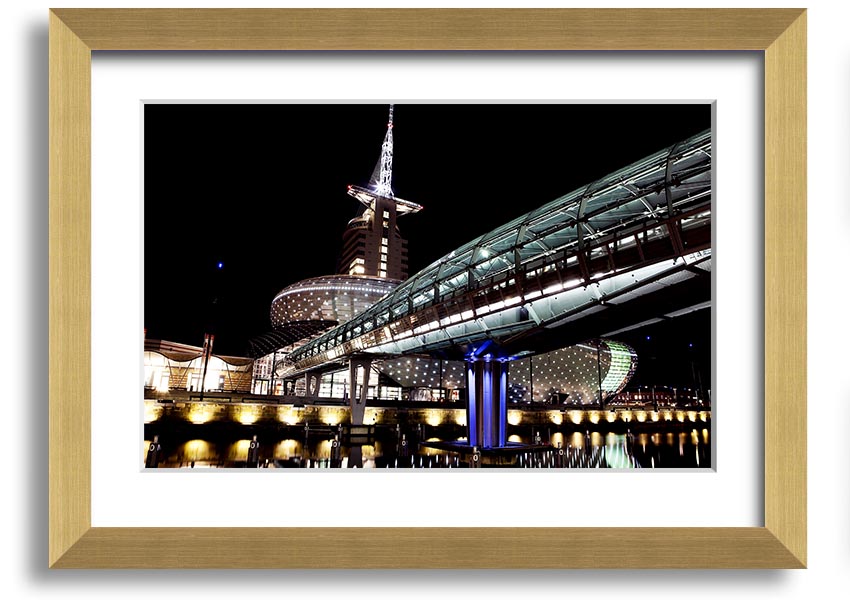 Architects Walkway framed print showcasing intricate architectural design, available in various frame colors.