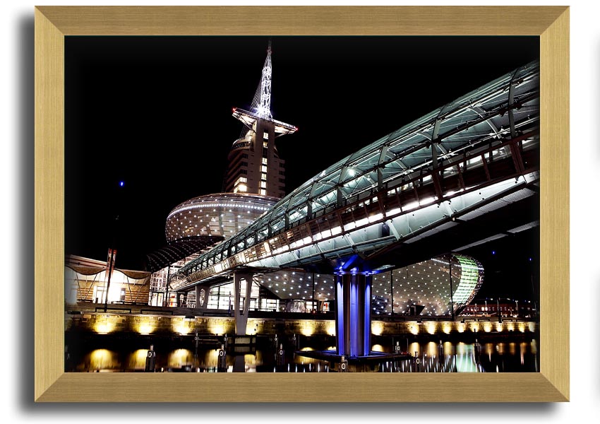 Architects Walkway framed print showcasing intricate architectural design, available in various frame colors.