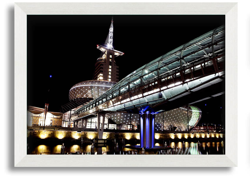 Architects Walkway framed print showcasing intricate architectural design, available in various frame colors.