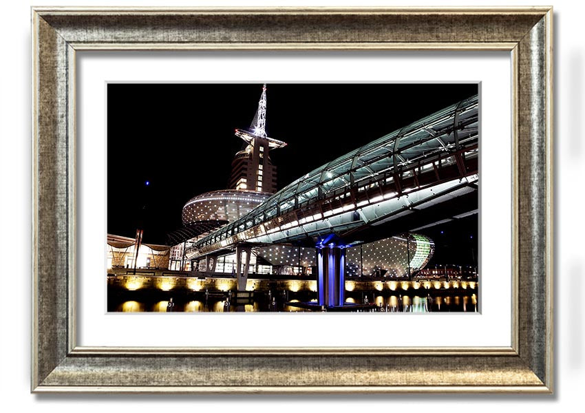 Architects Walkway framed print showcasing intricate architectural design, available in various frame colors.