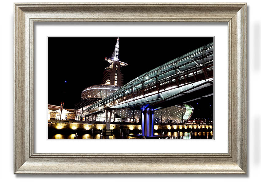 Architects Walkway framed print showcasing intricate architectural design, available in various frame colors.