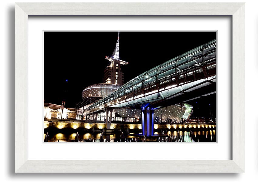 Architects Walkway framed print showcasing intricate architectural design, available in various frame colors.