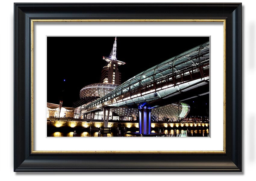 Architects Walkway framed print showcasing intricate architectural design, available in various frame colors.