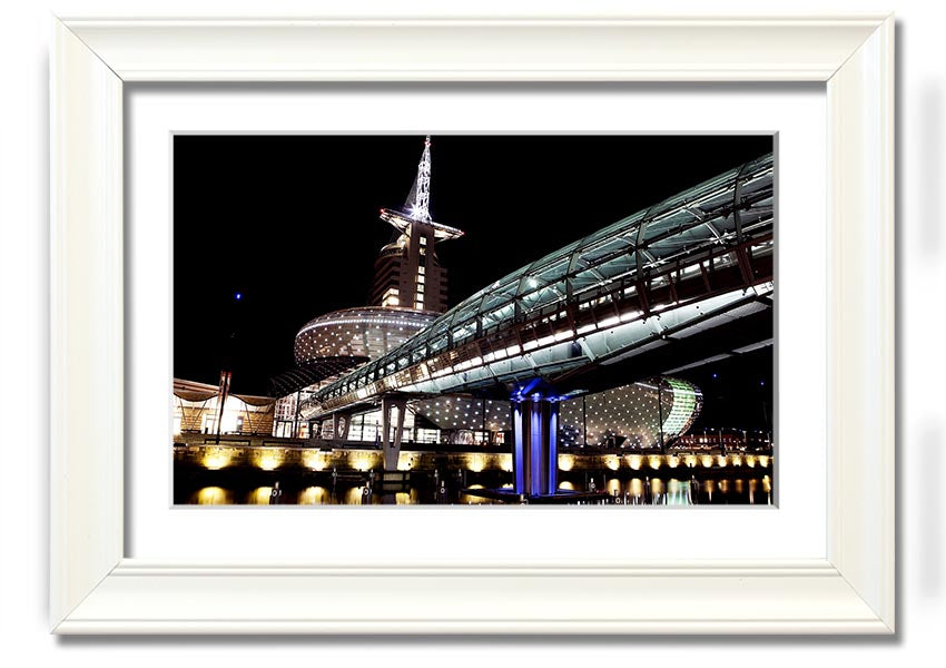 Architects Walkway framed print showcasing intricate architectural design, available in various frame colors.