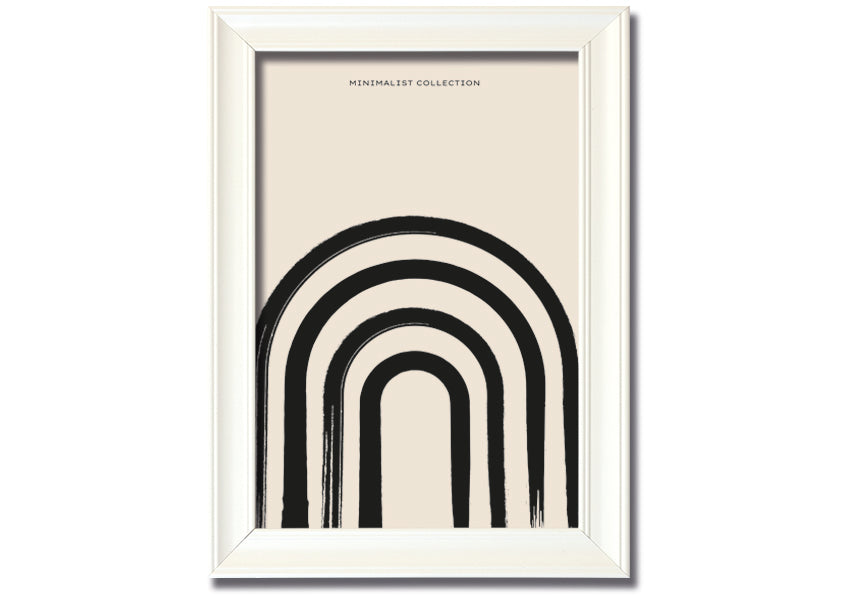 Archway Black framed print showcasing elegant design, available in various frame colours, ready to hang.