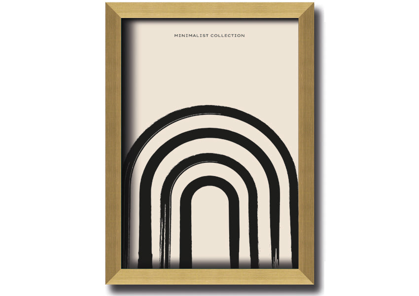 Archway Black framed print showcasing elegant design, available in various frame colours, ready to hang.