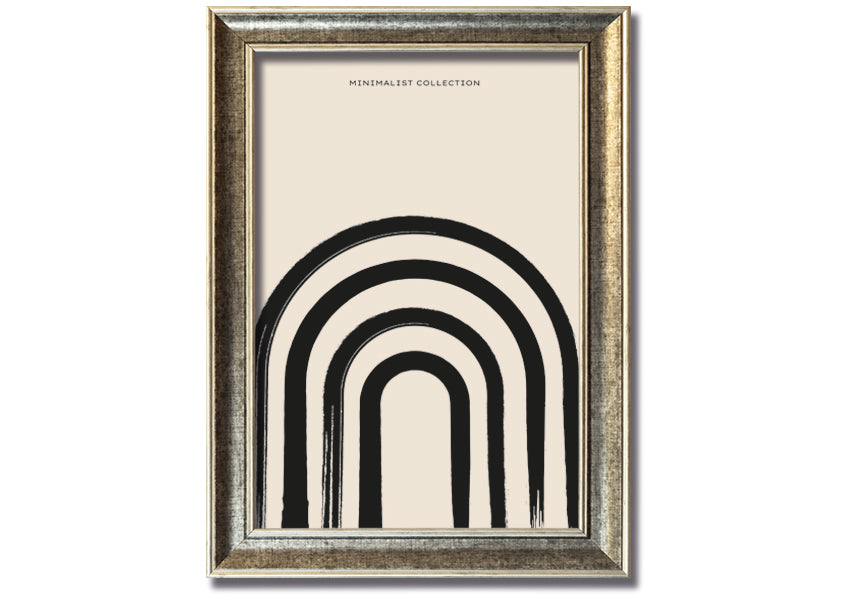 Archway Black framed print showcasing elegant design, available in various frame colours, ready to hang.