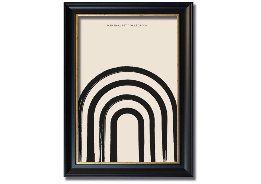 Archway Black framed print showcasing elegant design, available in various frame colours, ready to hang.