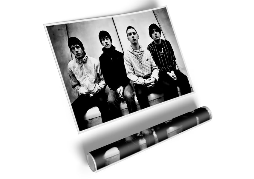 High-quality canvas poster of Arctic Monkeys featuring vibrant colors and iconic band imagery, ready for display.