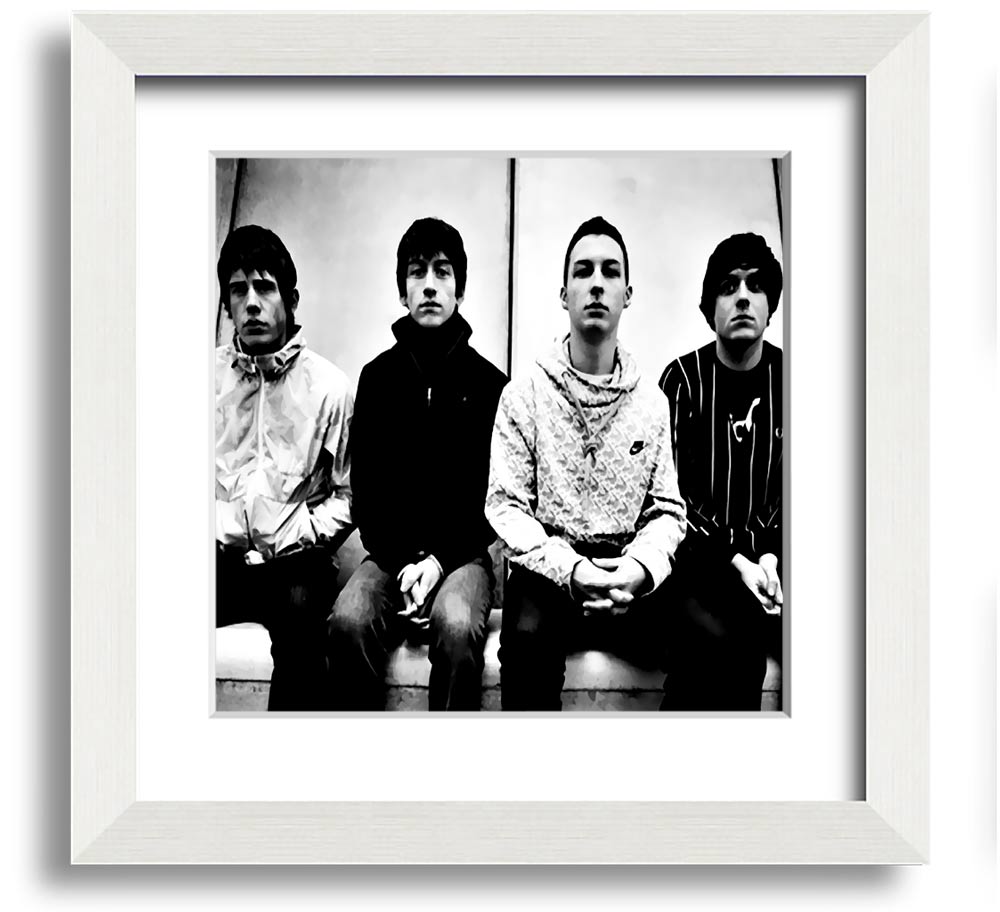 Arctic Monkeys Square Framed Print in various frame colours, showcasing the band's iconic artwork.