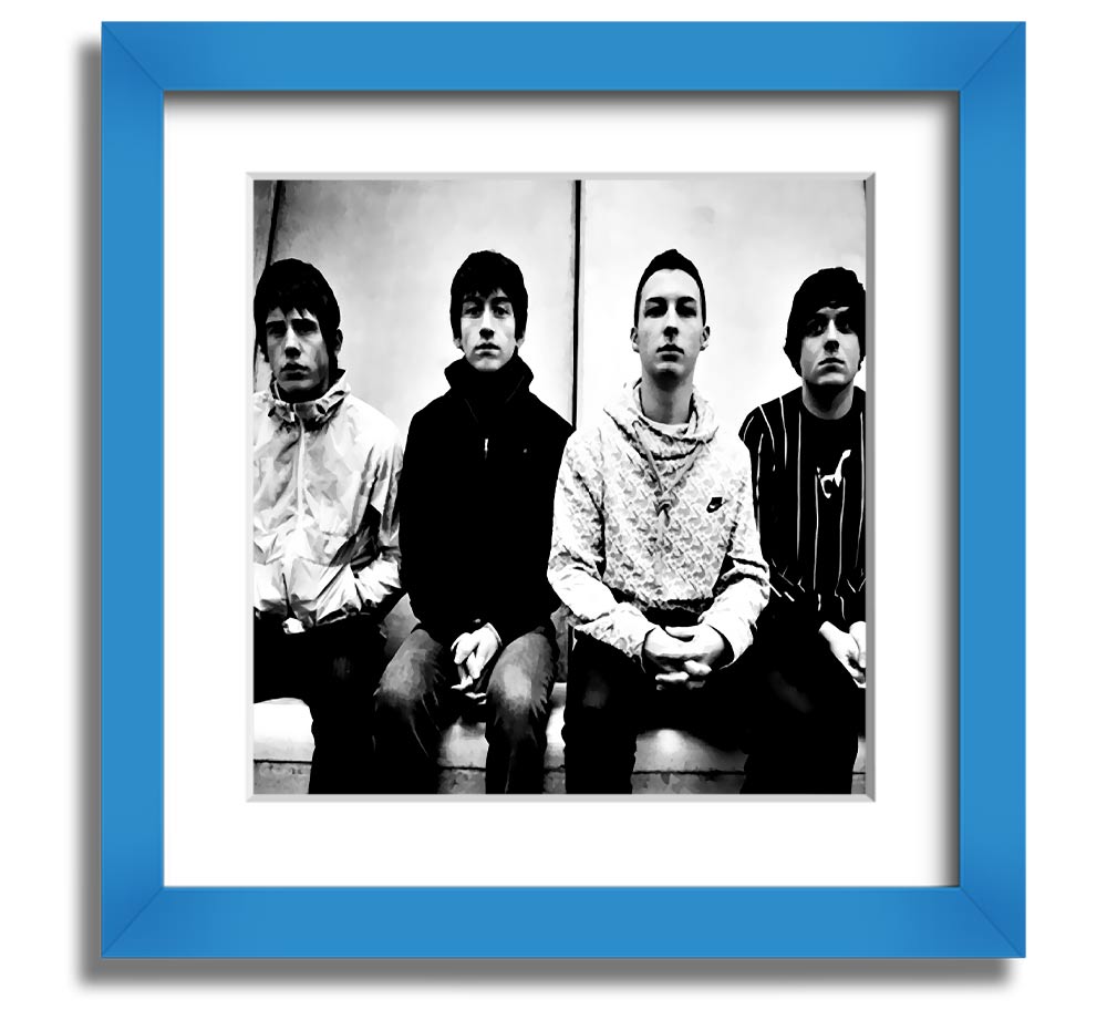 Arctic Monkeys Square Framed Print in various frame colours, showcasing the band's iconic artwork.