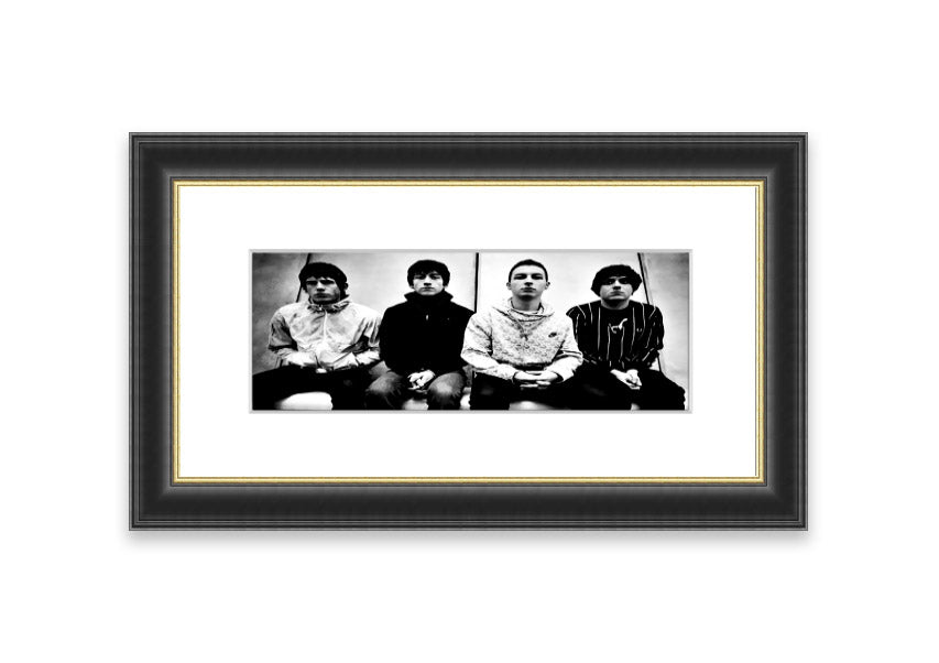 Framed print of Arctic Monkeys in Cornwall, showcasing vibrant colors and quality craftsmanship, ready to hang.