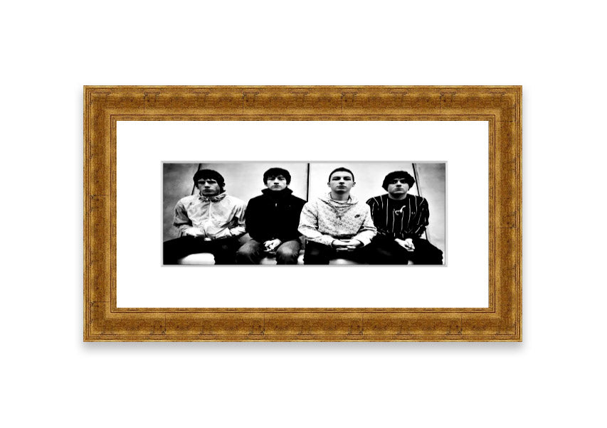 Framed print of Arctic Monkeys in Cornwall, showcasing vibrant colors and quality craftsmanship, ready to hang.