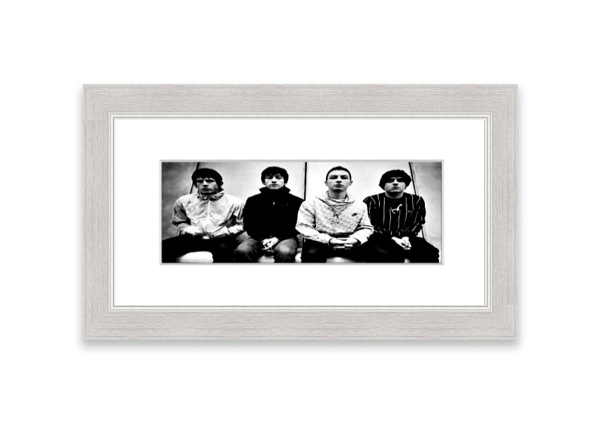 Framed print of Arctic Monkeys in Cornwall, showcasing vibrant colors and quality craftsmanship, ready to hang.