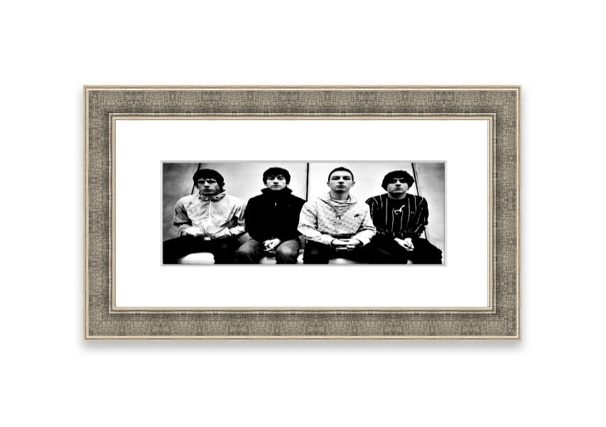 Framed print of Arctic Monkeys in Cornwall, showcasing vibrant colors and quality craftsmanship, ready to hang.