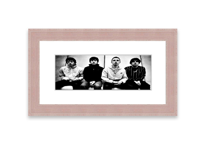 Framed print of Arctic Monkeys in Cornwall, showcasing vibrant colors and quality craftsmanship, ready to hang.