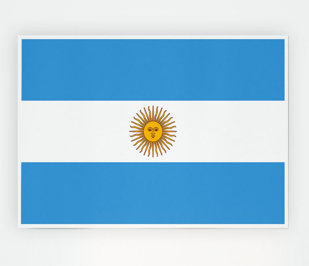 Argentina 1 poster printed on high-quality canvas, showcasing vibrant colors and intricate details, ready for display or framing.